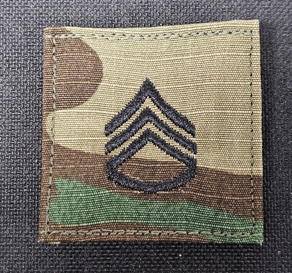 Sergeant Pin Military Rank Pin Green US Army Rank E6 Staff Sergeant Hat Pin – Green ...