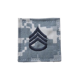 US Army ACU Rank E-6 Staff Sergeant SSG Patch Uniform Ready