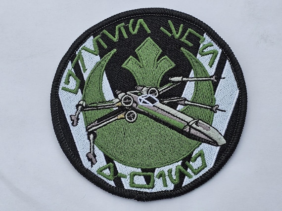 X-wing Incom T-65 Green Squadron Aurebesh Embroidered Rebel