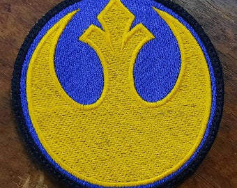 Star Wars Rebel Alliance Symbol Emblem Patch Blue Yellow