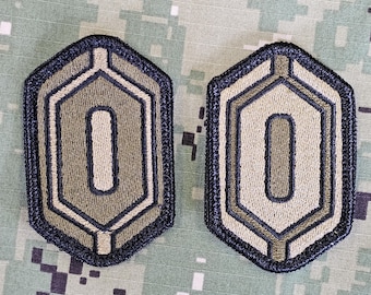 Mandalorian Center Chest Armor Stylized Patch Woodland Olive Drab Scorpion OCP Colors 3x2 Inch