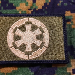 Naszywka z symbolem galaktycznym Star Wars Imperial 3 x 2 cale haftowana