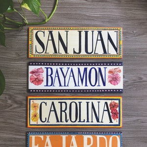 Puerto Rico, Puerto Rico Art, Puerto Rican Art, Puerto Rico Wall Art, Puerto Rico Art Painting, Puerto Rico Ceramic Wall Art, Housewarming