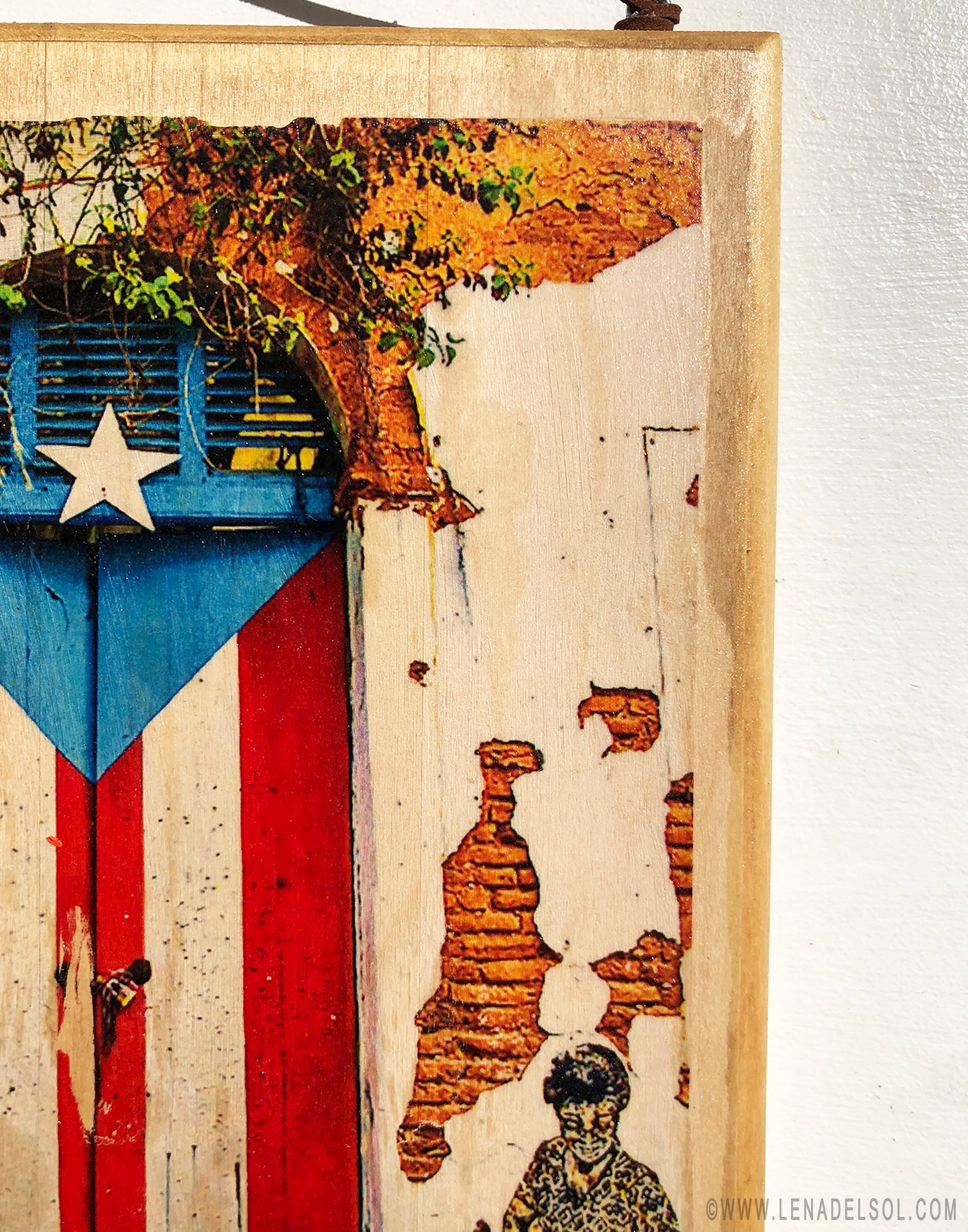 Puerto Rico Prints on Wood Wall Art Art on Wood Holiday Etsy