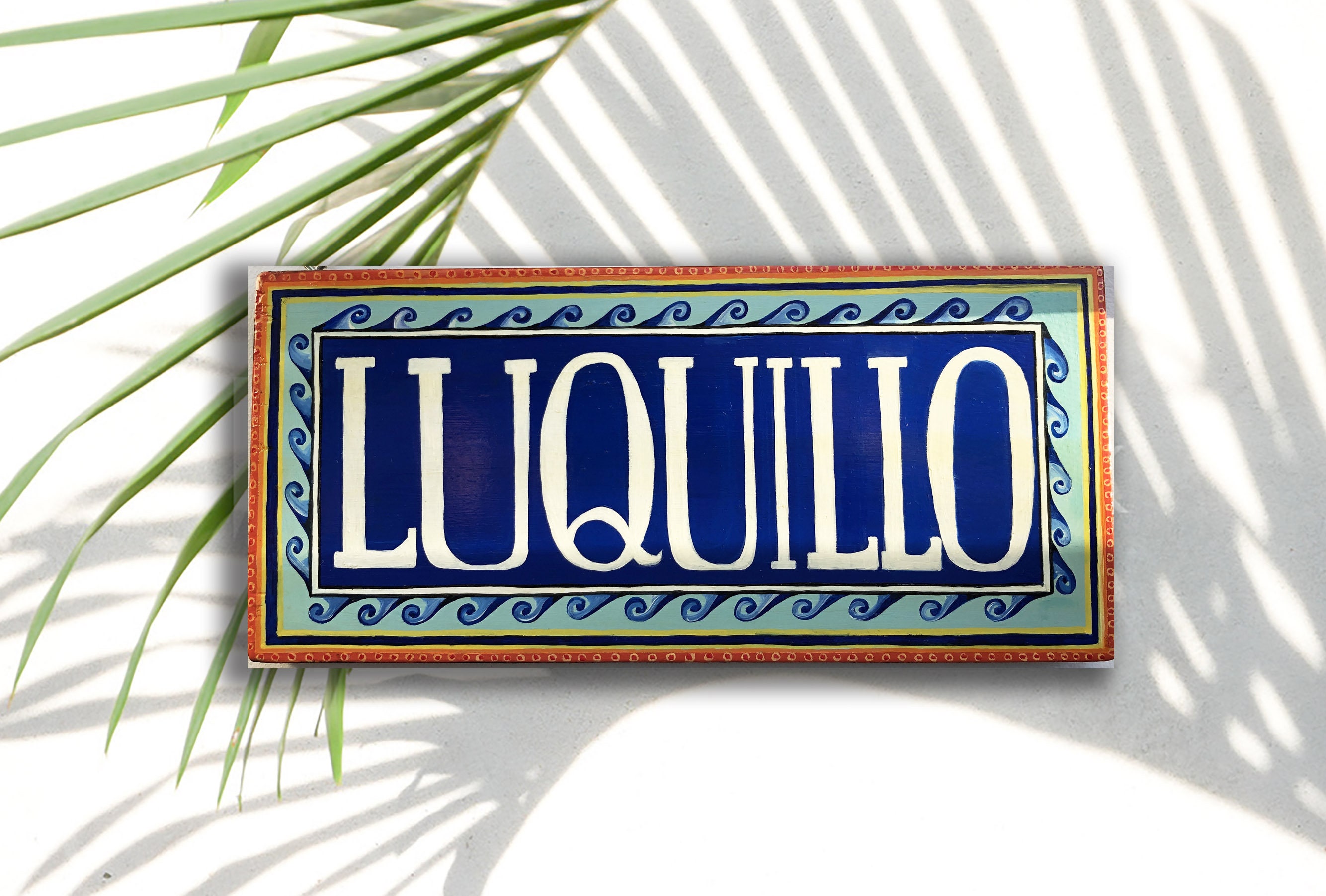 Signe de Nom Famille, Porto Rico, Cadeaux Pour La Maman Fille, Art Portoricain, Mur Peinture d'art A