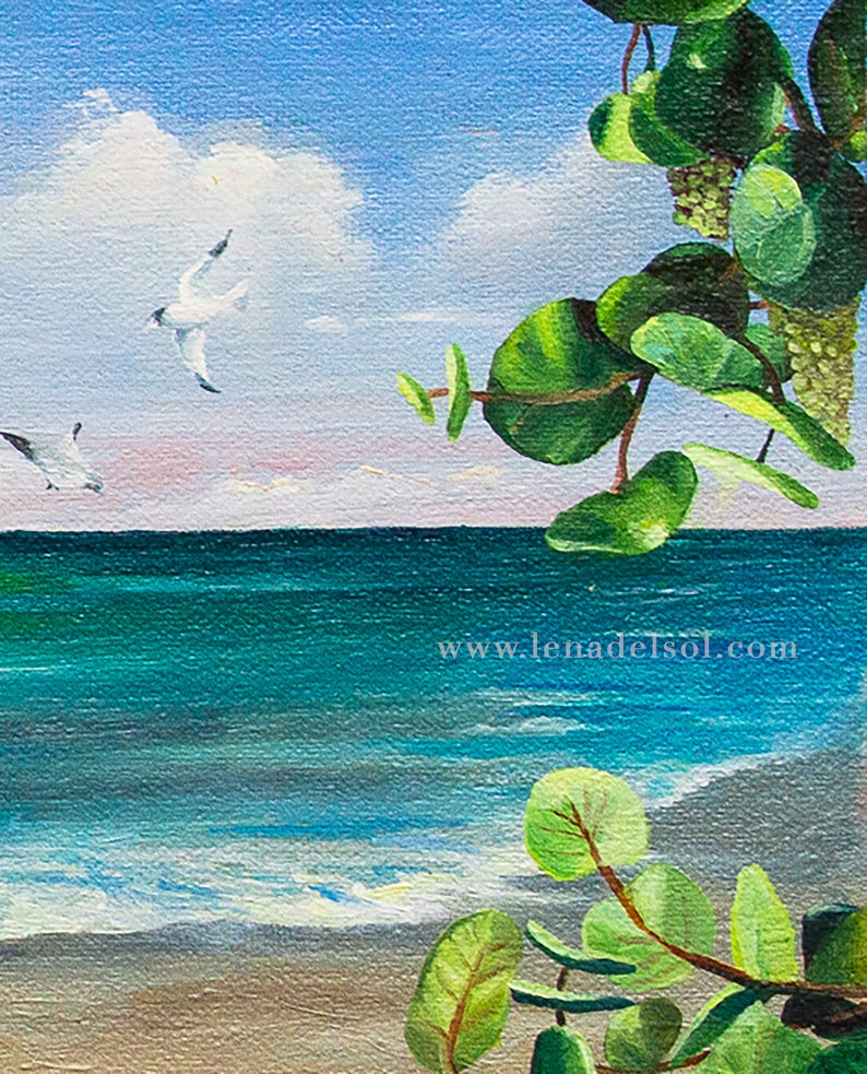 Puerto Rico Wall Art, Puerto Rico, giclee, Puerto Rico Art, Puerto Rican Art, Beach wall art image 9