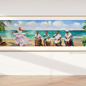 Puerto Rico Wall Art, Puerto Rico, giclee, Puerto Rico Art, Puerto Rican Art, Beach wall art image 1