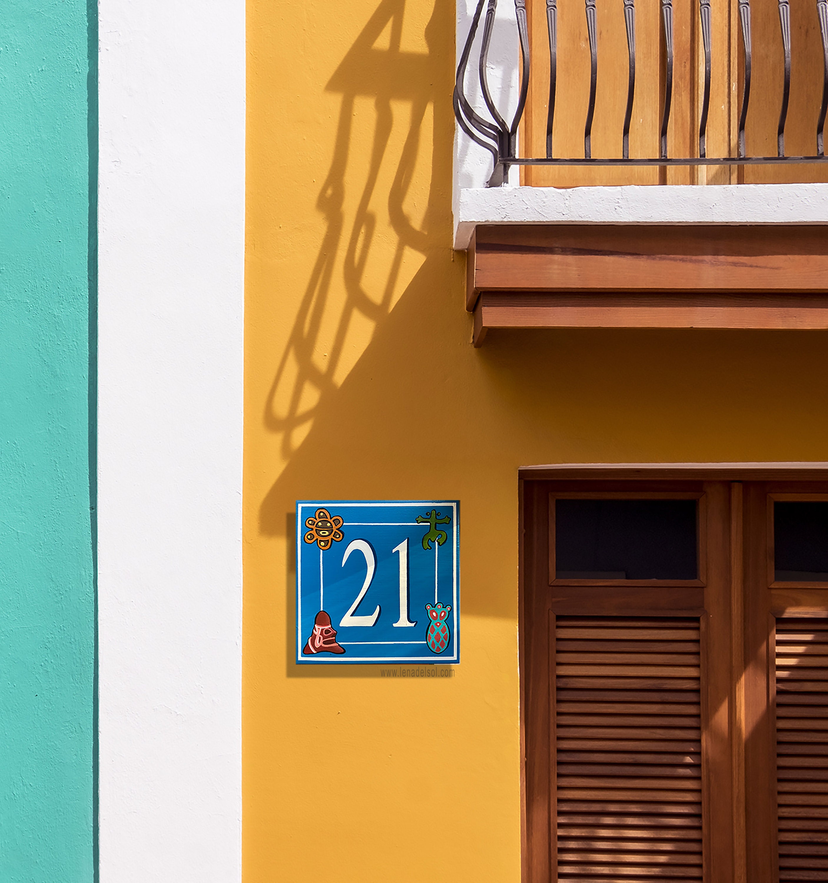 Address tile sign Custom address tile Sign Puerto Rico Etsy