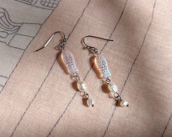 Rosie Sardines Beaded Glass and Pearl Earrings