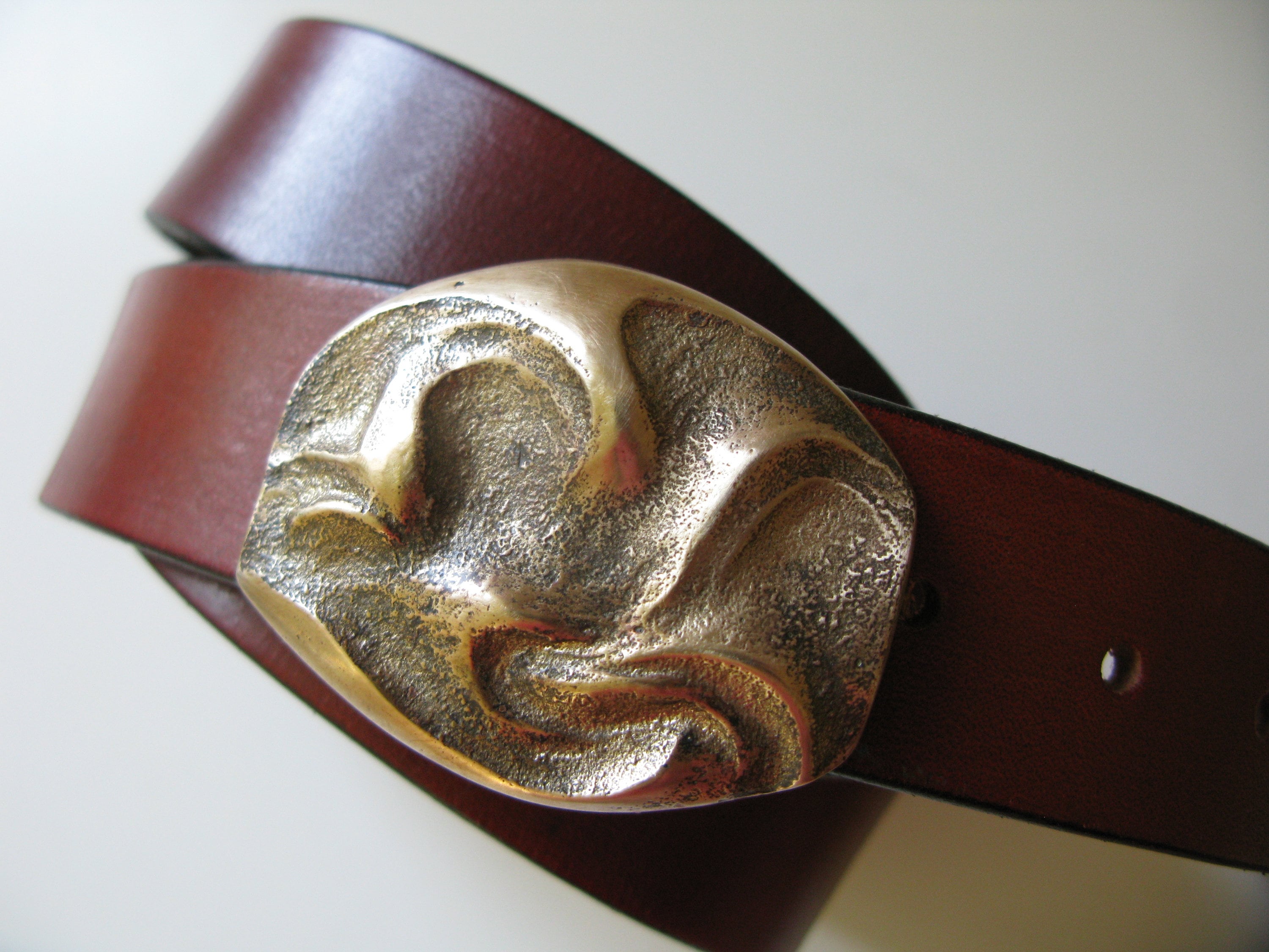 ONE OF A KIND Stunning artisan made signed belt buckle The best kind of custom work? The kind that means something  main image 3