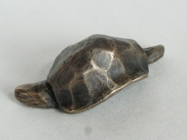 mens gift energy animal sculpture north Turtle feng shui art object bronze carry art talisman anniversary hand sculpture