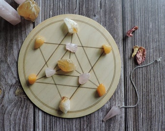 64 Grid Tetrahedron Crystal Grid 8 Star Tetrahedron Crystal Grid Altar ...
