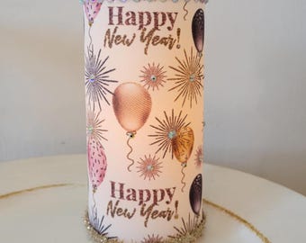 Led Candle With Happy New Year
