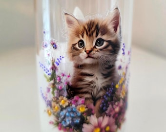 Kitten Led Candle Very Petite, Cat Decor