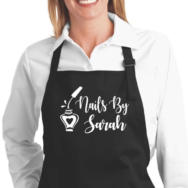 Nail Tech Custom Aprons Etsy