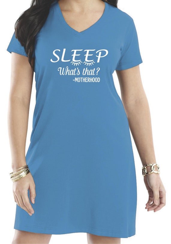 Sleep Shirts Tunic Style Sleepwear Personalized New Mom Night Etsy