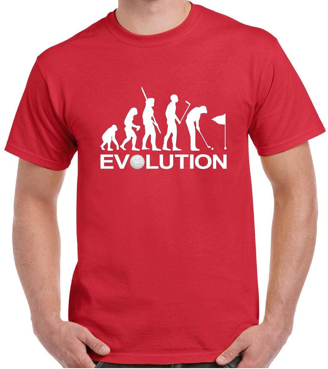 Golf Evolution Golf Shirts Funny Golfer Shirt Golf Gifts | Etsy