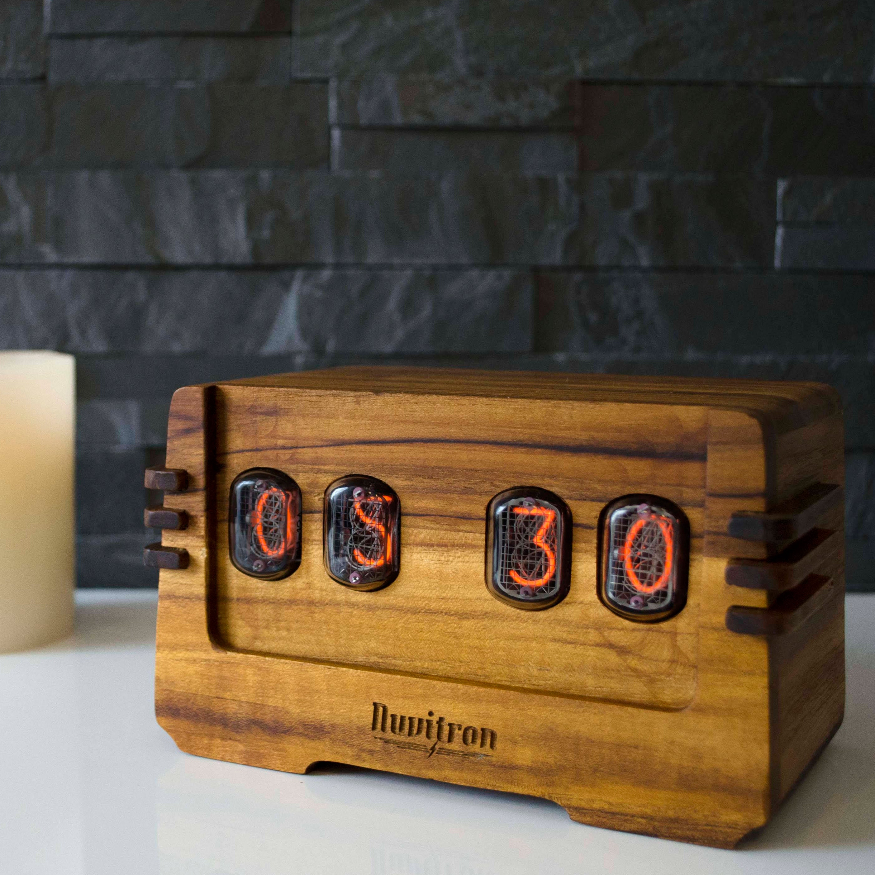 The Art Deco Nixie Tube Clock Vacuum Tube Alarm Clock A Etsy