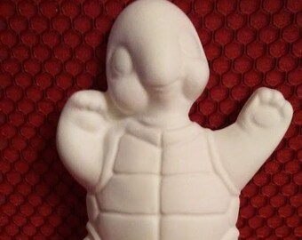 Turtle in Shell Childrens Plaster Craft, Summer Camp Activity, Chalkware Kids Crafts, DIY Chalkware Ready to Paint, Chalkware Turtle