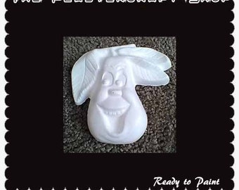 Anthropomorphic Funny Fruit Girl Pear|DIY Plaster|Ready To Paint|U Paint|DIY|Plaster|PlasterCraft|ChalkWare|Wall D\u00e9cor|Wall Hangings