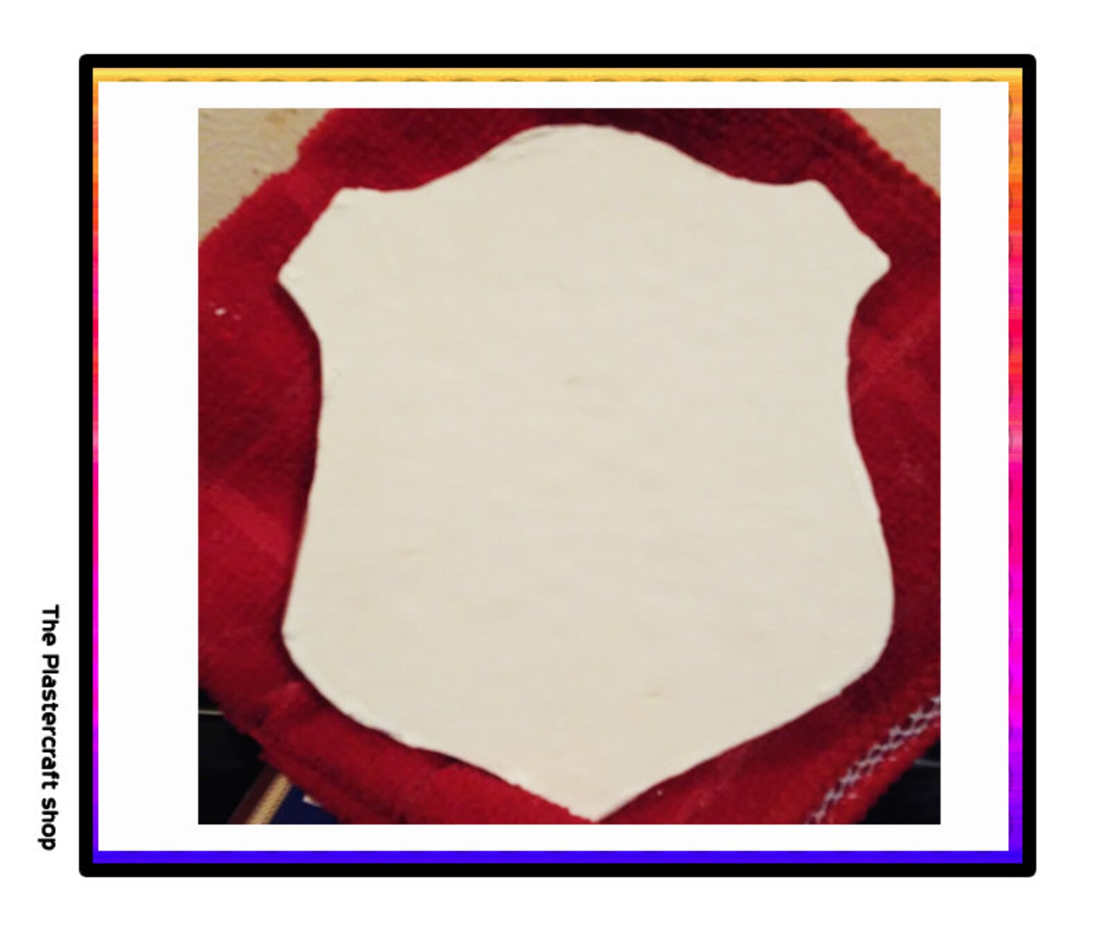 Ready to Paint Shield Shape Diy Plastercrafts Chalkware Etsy