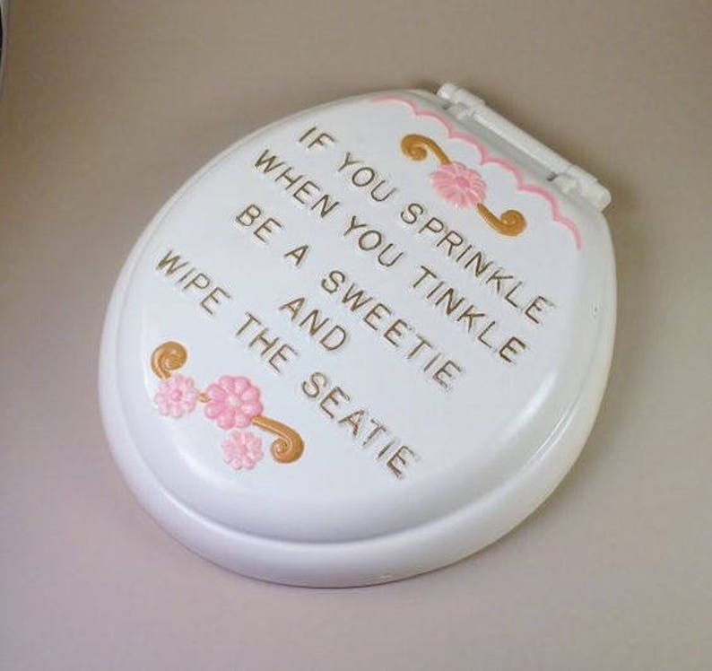 Ready to Paint Bathroom Wall Hanging Toilet Humor Wall Etsy