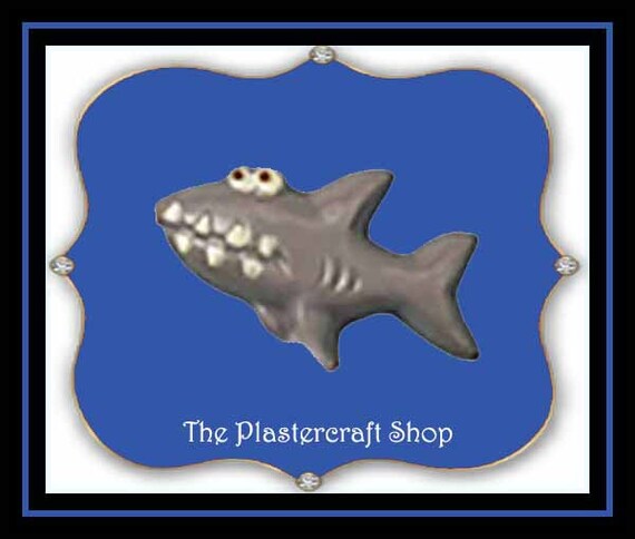 Ready To Paint Baby Shark Plastercraft Bathroom Decor Fish Etsy