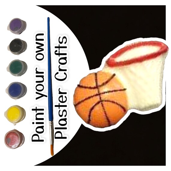 Ready to Paint Basketball Hoop Plaster Shapes & Blanks Etsy
