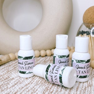 Palm Leaf Sunscreen Favor: Bachelorette Party, Bridal Shower, Wedding