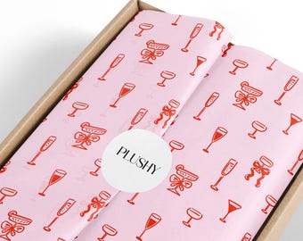 Martini & Bows Tissue Paper: Pretty Gift Wrapping