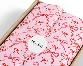 Pink Bow Tissue Paper: Gift Wrapping, Small Business Packaging