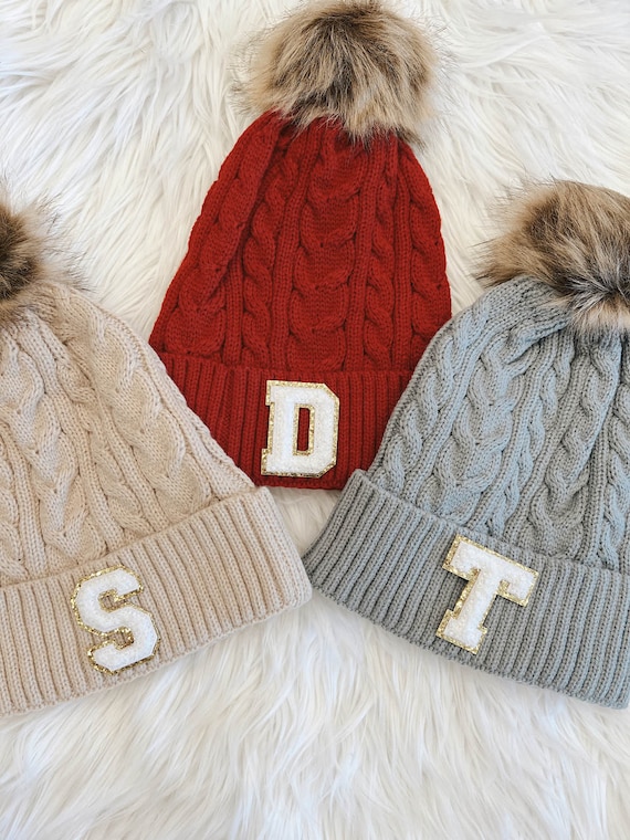 Beanie Hats for Women Monogram Hat Beanie Personalized Holiday Gifts for Friends Teen Gift Ideas Winter Christmas Gift for Her Il_570xn