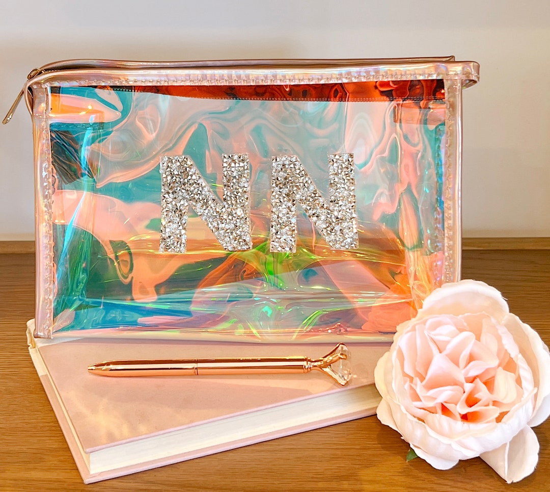 Personalized Initial Makeup Bag Gift for Bride Cosmetic Etsy