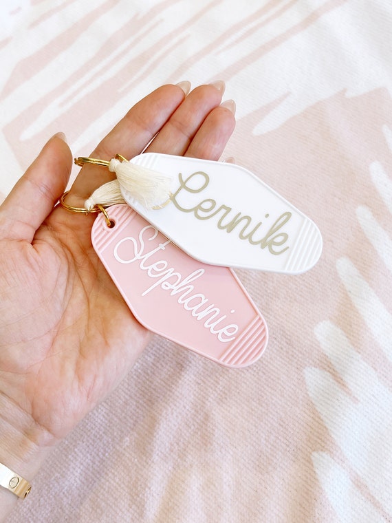 Teen Birthday Gift, Personalized Acrylic Keychain, Charm Gifts for Her, Friends Birthday, Personalized Easter Name Tags, Easter Kids Gift Il_570xn