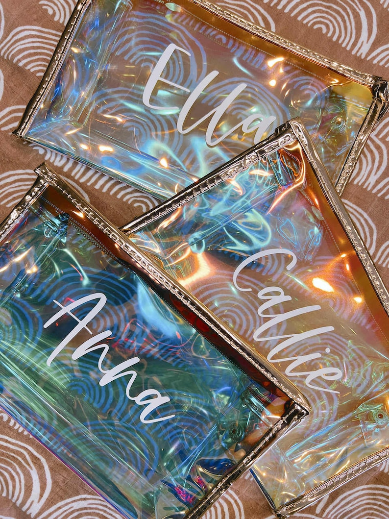 Personalized Girl Scout Holographic Bag: Metallic Acrylic Party Favor image 7