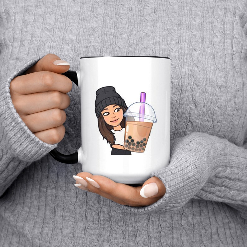 Bitmoji Coffee Mug 15oz Custom Emoji Mug Gift for Etsy