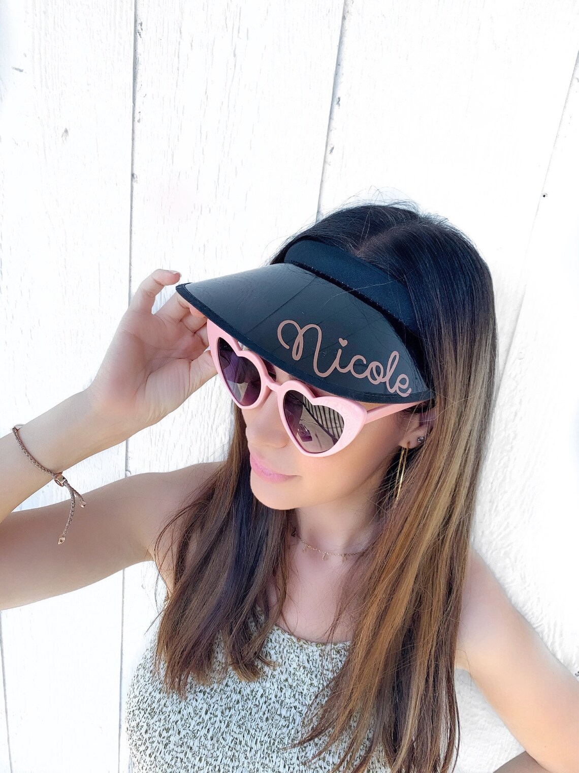 Personalized Sun Visors for Women Beach Visors with Names Etsy