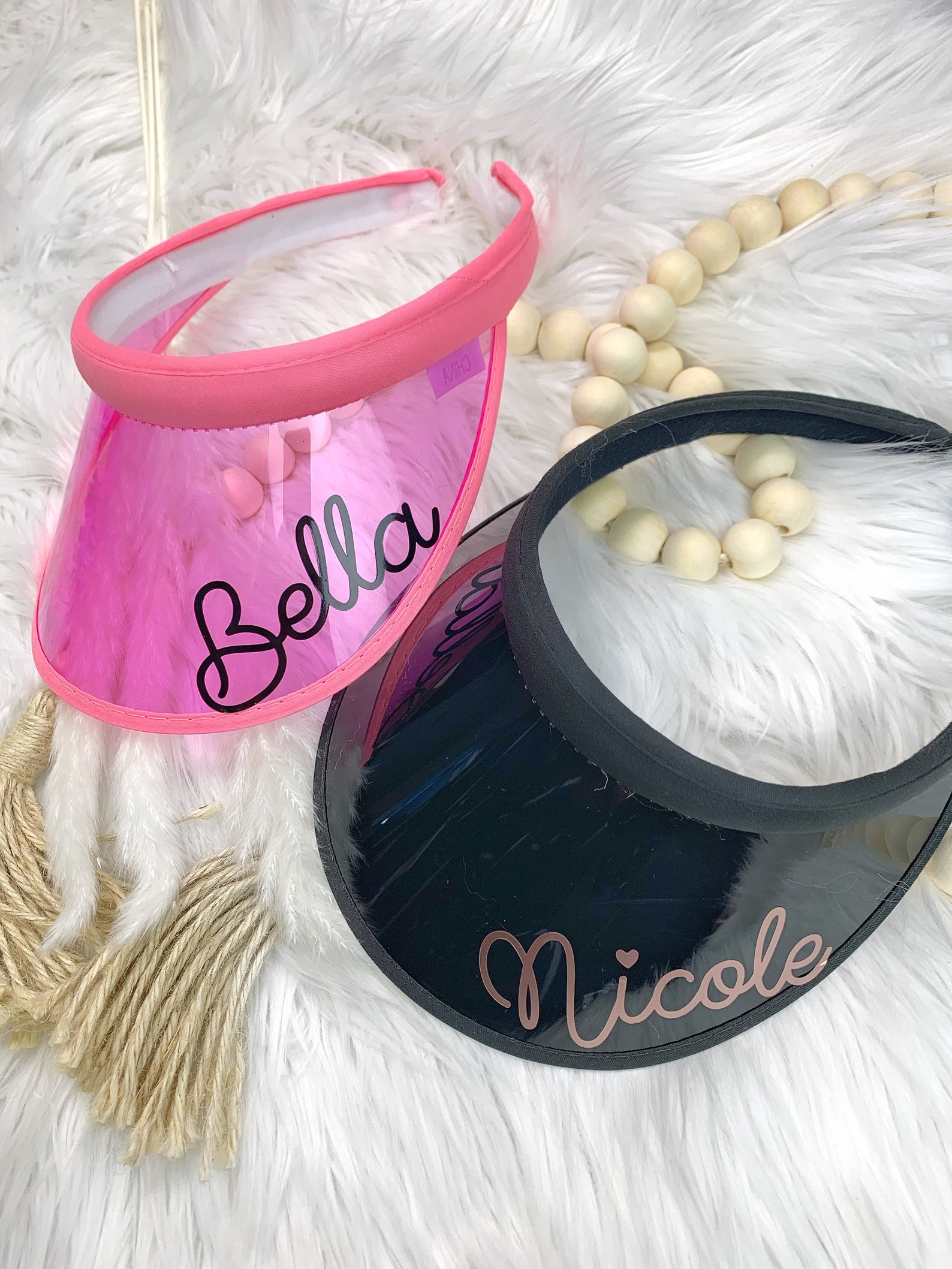 Personalized Sun Visors for Women Beach Visors with Names Etsy