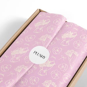 Floral Gift Wrapping Paper, Flower Tissue Paper, Pretty Tissue Paper Packaging, Small Business Packaging, Cute Birthday Tissue Paper