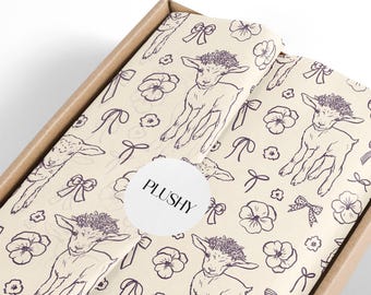 Lamb & Bows Tissue Paper: Farmhouse Gift Wrapping