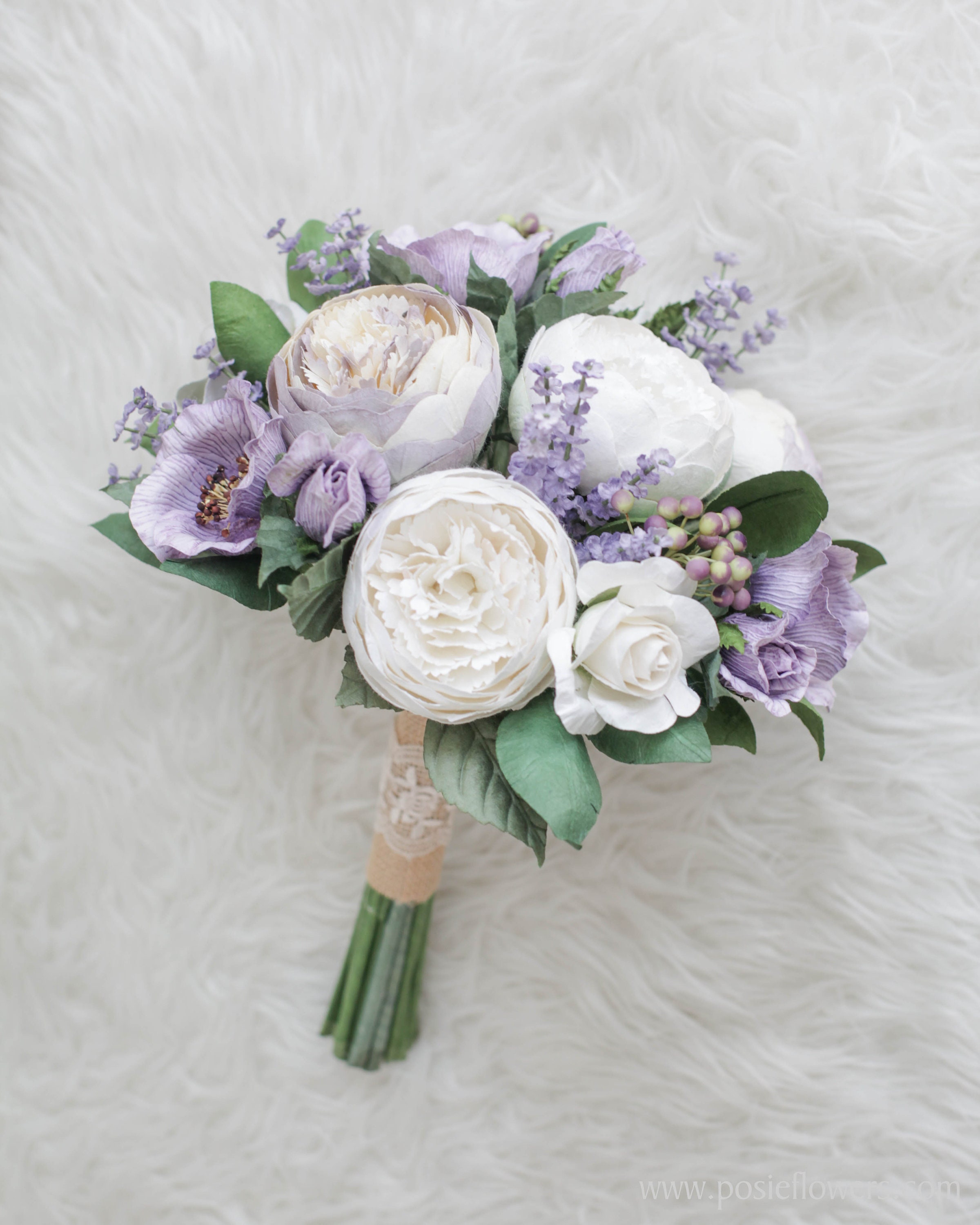 Paper Roses Violet Diameter 9