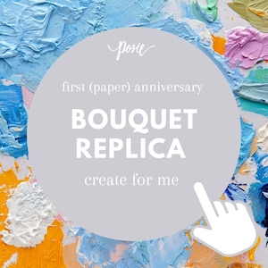 Extra Listing Customize Replica Bouquet first (paper) anniversary.