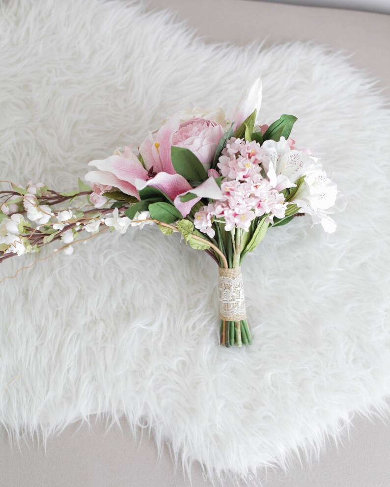 Bespoke CHERRY BLOSSOM Keepsake Paper Cascade Bouquet Paper Etsy