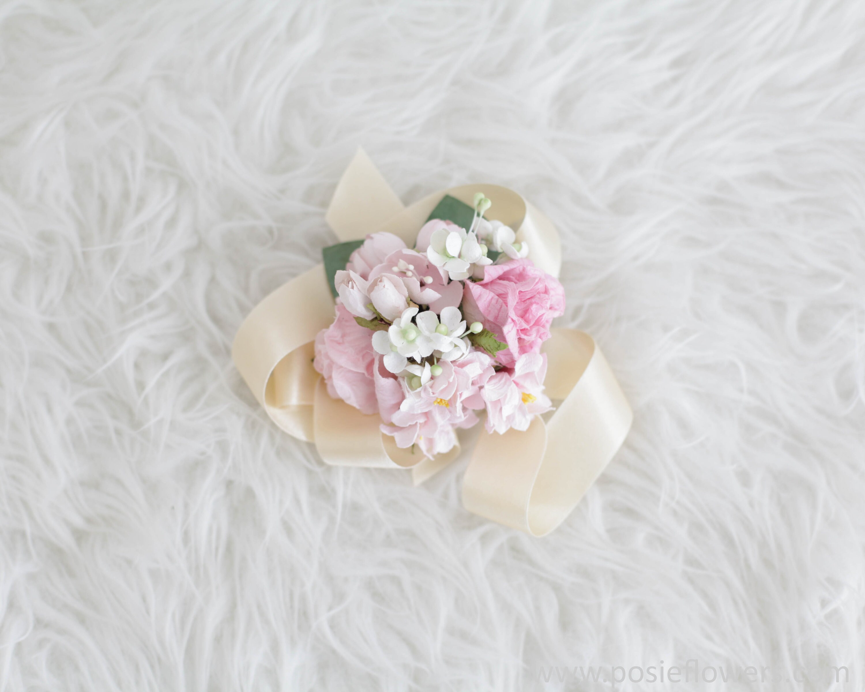 Bespoke Cherry Blossom Wrist Corsage Paper Wrist Corsage for Etsy