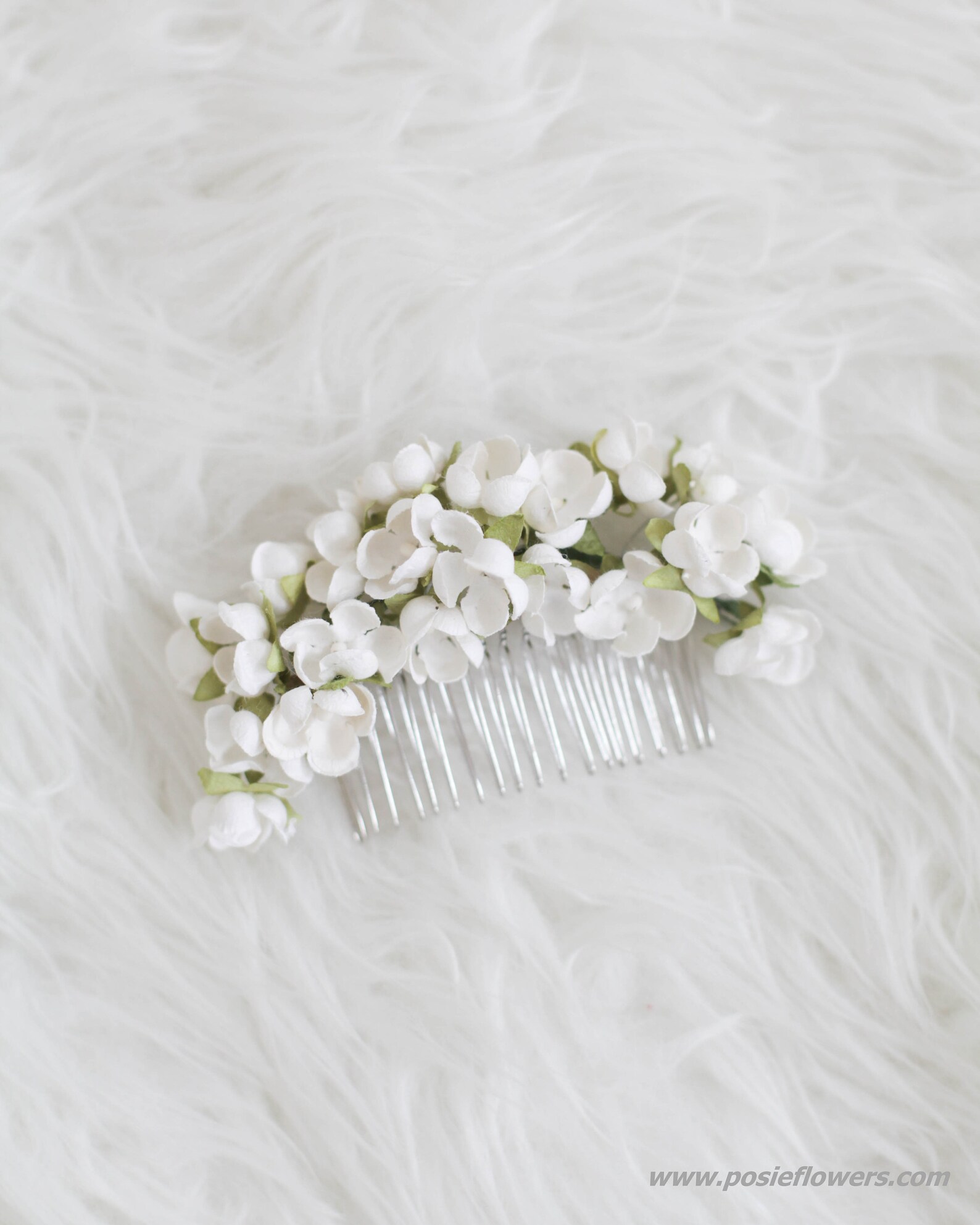 Paper Flower Hair Comb Hair Floral Comb Wedding Hair Comb Etsy