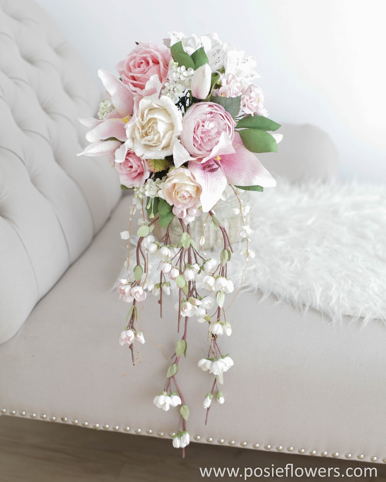 Bespoke CHERRY BLOSSOM Keepsake Paper Cascade Bouquet Paper Etsy