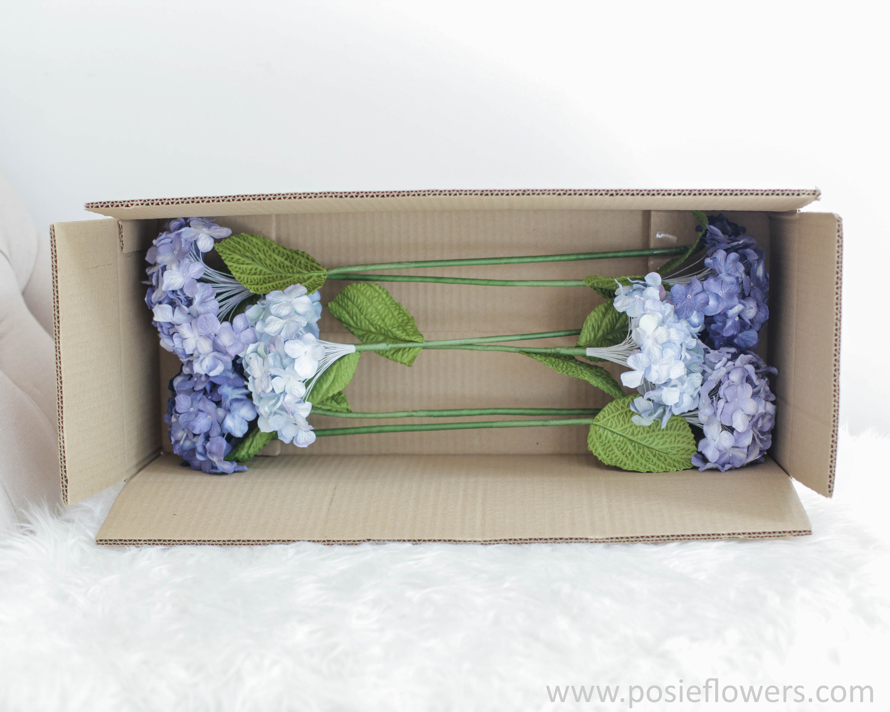 Mix Blue PAPER HYDRANGEA set of 12 bulk wholesale paper | Etsy