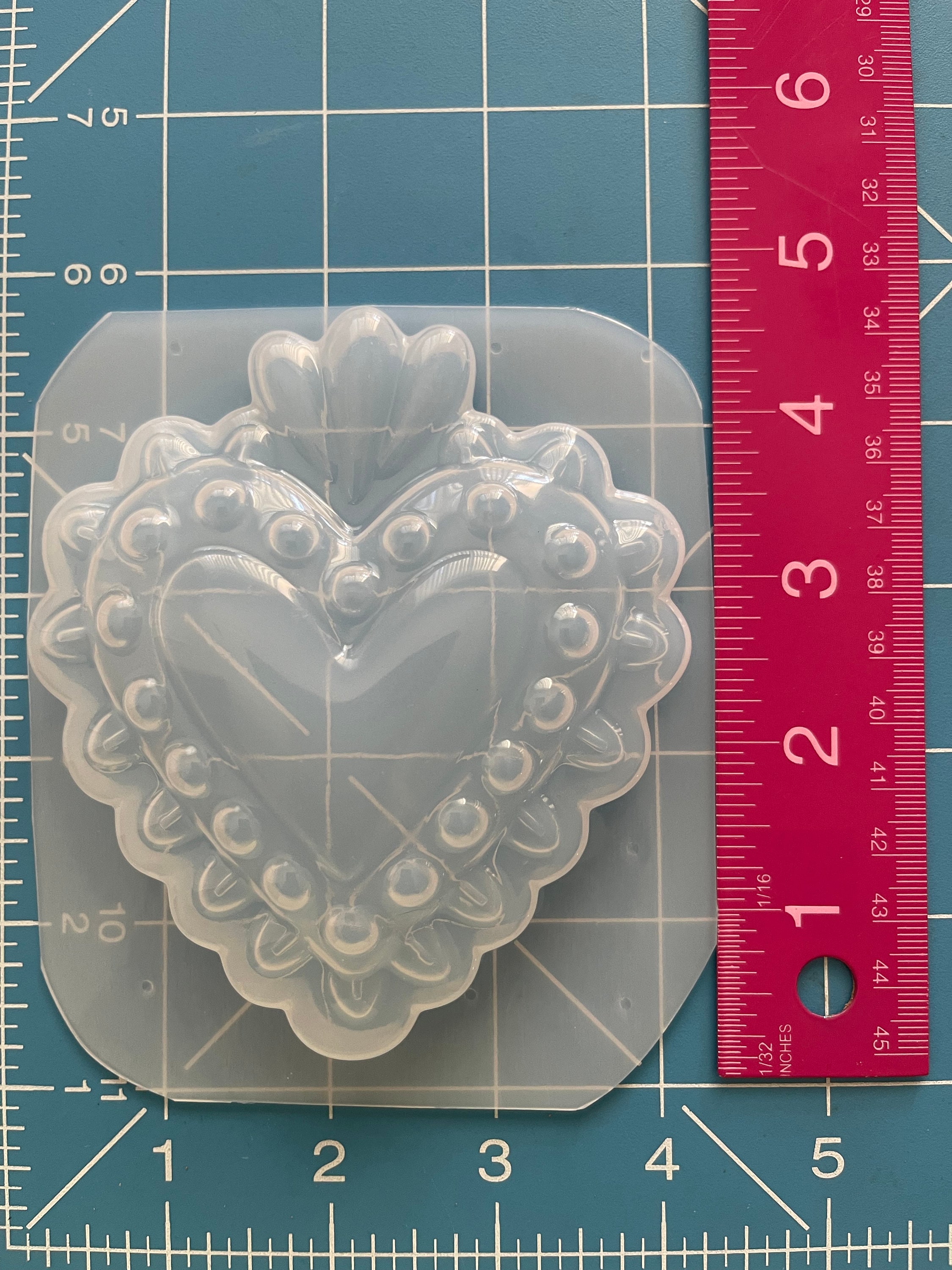 17cm 3D Silicone Mold, XL Heart Candle Mold, Anatomical Heart, Soap  Silicone Mold, Resin Mold, Molds Creepy Halloween 