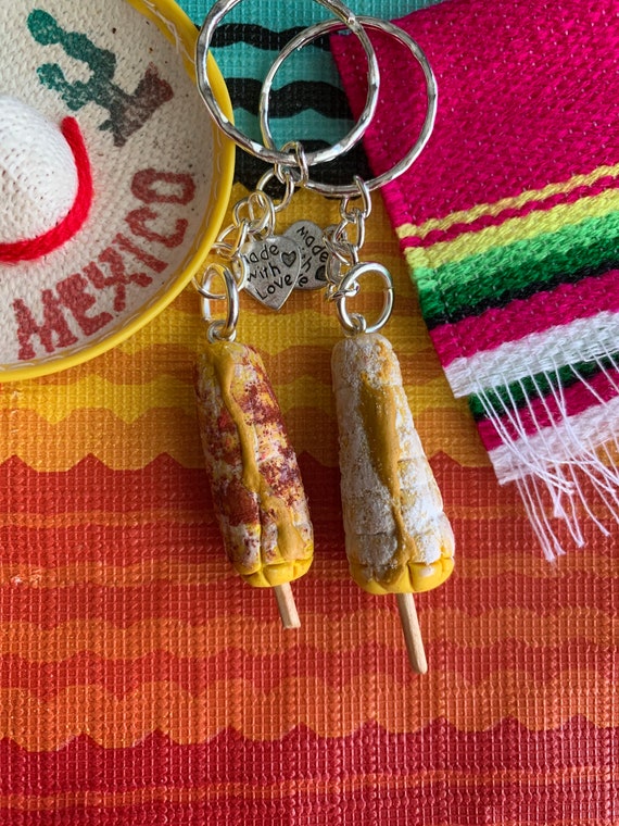 Llavero de elote en miniatura - Etsy España