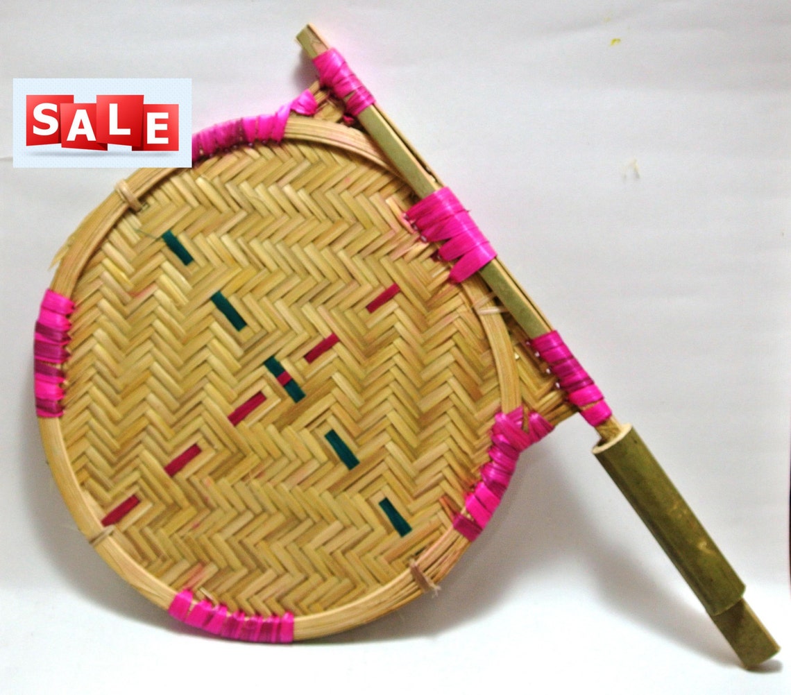 Indian Hand Fan made using Bamboo Tribal Craft Bamboo Etsy